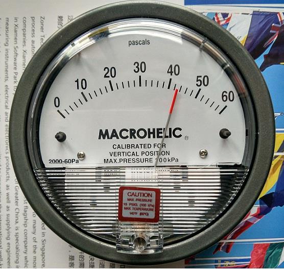 MACROHELIC压差计 微压差表,救护车负压表